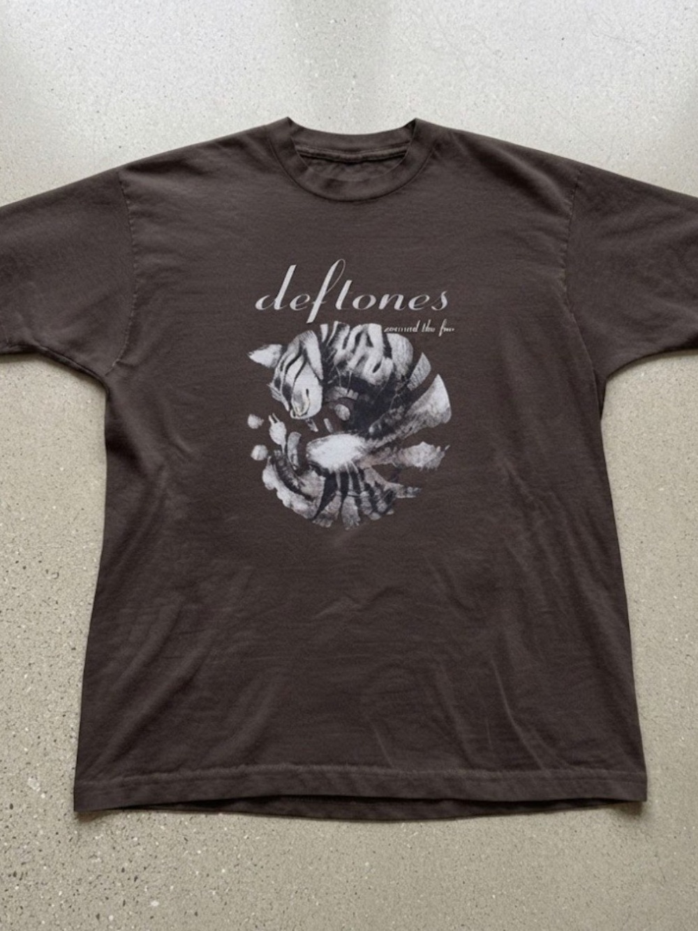 Deftones Around The Fur Graphic Tee Gildan T-shirt Brown